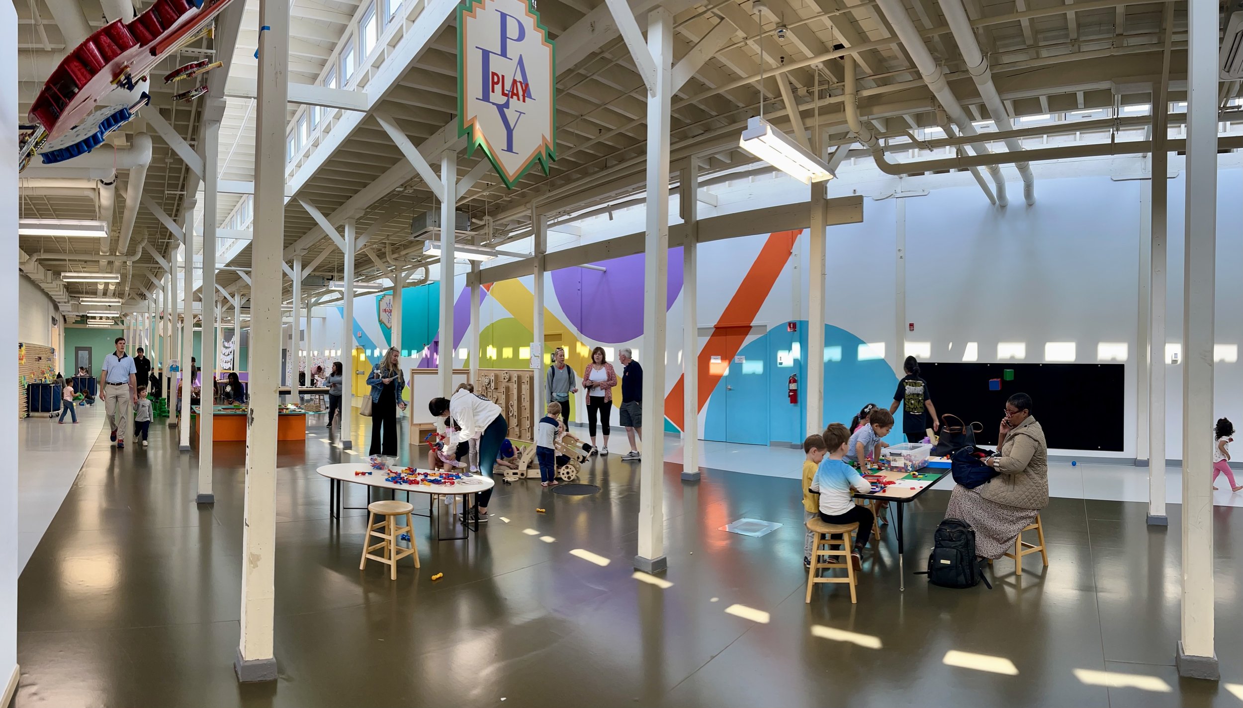 westchester childrens Families enjoying experiments and exhibitions at the Westchester Children's Museum
