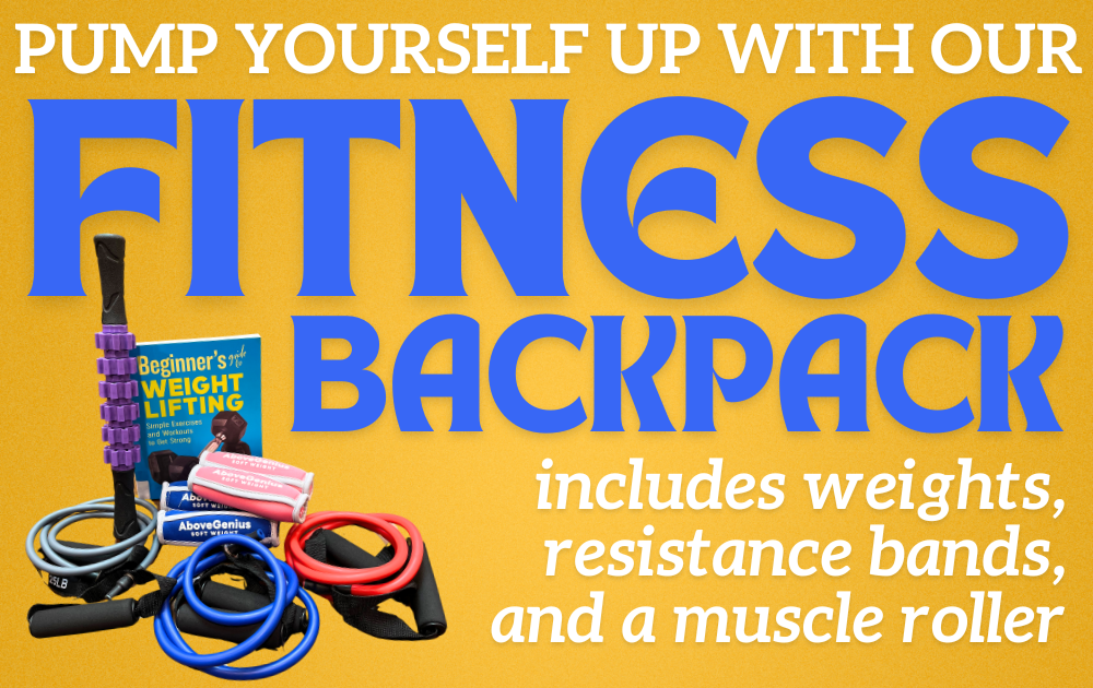 fitness backpack scroller Pump yourself up with our Fitness Backpack, includes weights, resistance bands, and a muscle roller