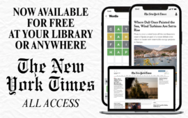 Now available for free at your library or anywhere: The New York Times All Access