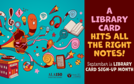 A library card hits all the right notes! September is Library Card Sign-up Month!